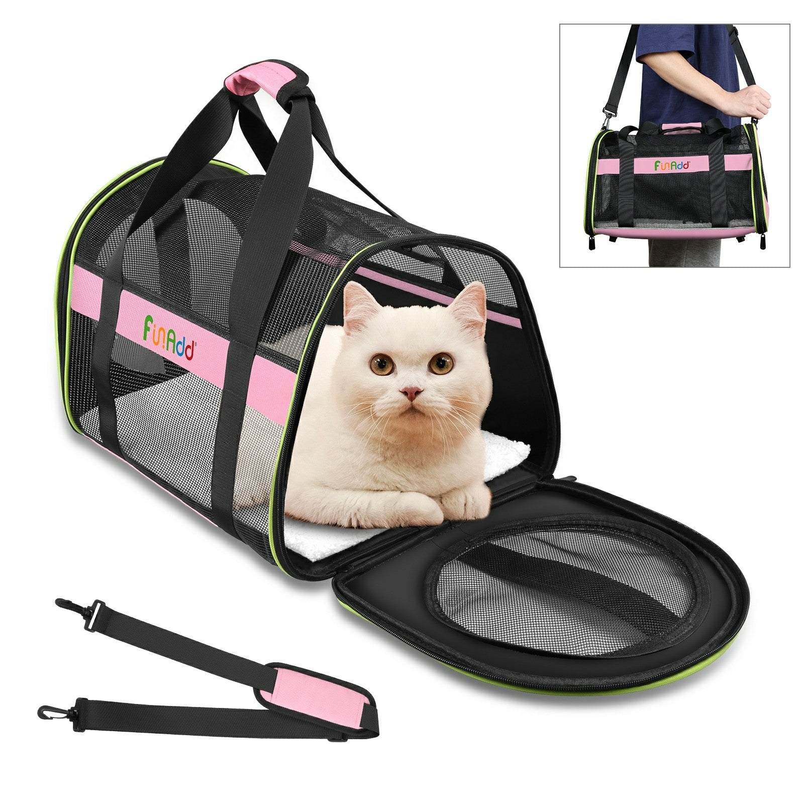 FUNADD FA1001 Breathable Pet Carrier Bag Outgoing Dog Cat Crossbody Tote Bag FUNADD FA1001 Breathable Pet Carrier Bag Outgoing Dog Cat Crossbody Tote Bag